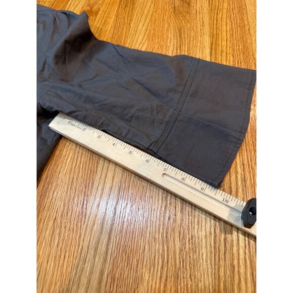 Womens Cropped Gray Jacket With Colorful Lining & Button Front 2X - Picture 4 of 9